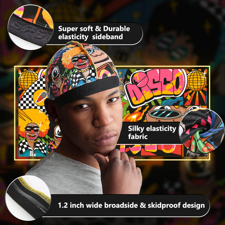 Luxury Disco series Velvet durag (Multi Colors) & Wave Cap Pack – SPOVIEW